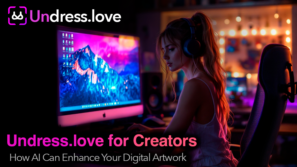 Girl behind computer | Ubdress Love